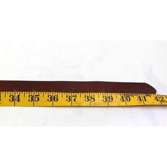 Old Navy BROWN GENUINE LEATHER 1 1/8"Wd DRESS CASUAL WOMEN'S BELT Size L (C79 - Picture 10 of 14